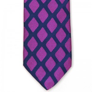Large Diamonds Tie (7772 339) in Pink (4)