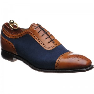 Herring Southwood in Navy Suede and Chestnut