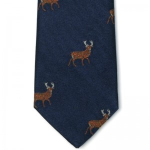Stag Tie 2 (7797 179) in Navy (2)