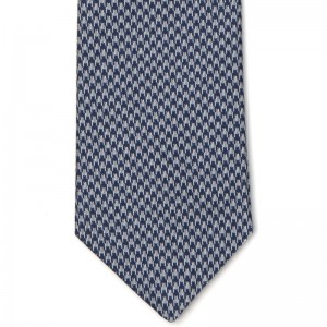 Dogtooth Tie (500-SD) in Navy and White