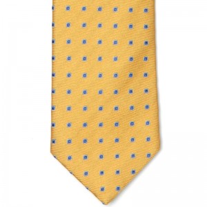 Medium Woven Squares Tie (5003-601) in Yellow (4)