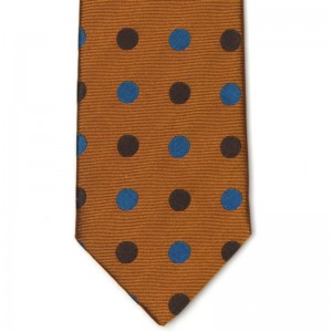Medium Woven Spots Tie (5003 605) in Orange (5)