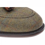 Herring Exford tweed tasselled loafers