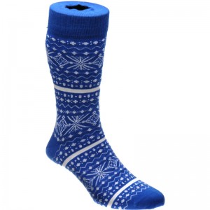 Herring Fairisle Sock in Blue