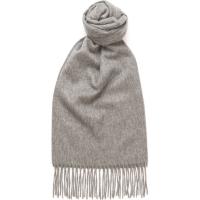 herring plain lambswool scarf in grey new