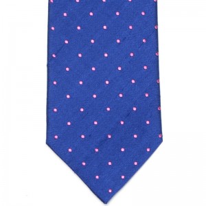 Small Spot Tie (5003 561) in Navy and Pink (2)