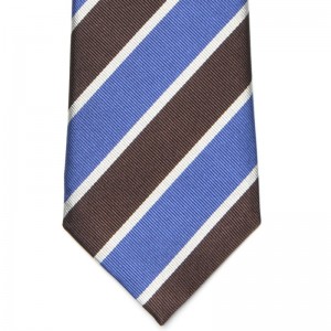 Bordered Stripe Tie (6003 691) in Blue (2)