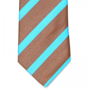 Medium and Thick Stripe Tie (7774 904) in Brown (4)