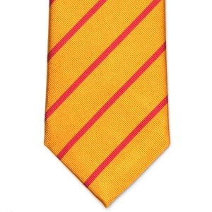 Thin and Thick Stripe Tie (6003 695) in Orange (5)