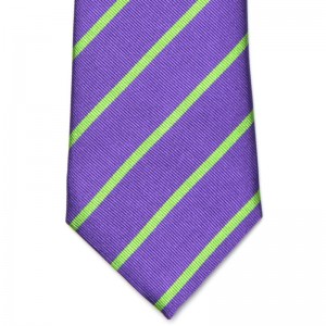 Thin and Thick Stripe Tie (6003 695) in Purple (1)