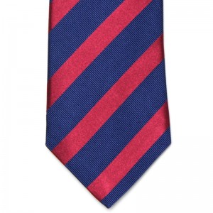 Medium and Thick Stripe Tie (6003 713) in Navy and Red (2)