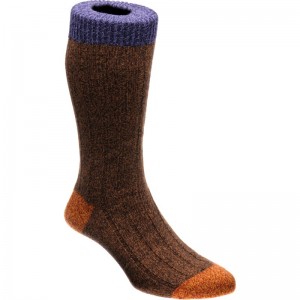 Herring Burghley Sock in Conker Marl
