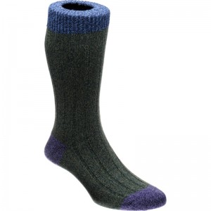 Herring Burghley Sock in Forest Marl