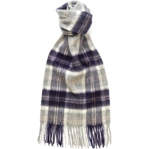 Herring Silver Bannockbane Tartan Scarf in Silver