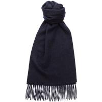 herring plain cashmere scarf in navy cashmere