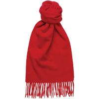 herring plain cashmere scarf in red cashmere