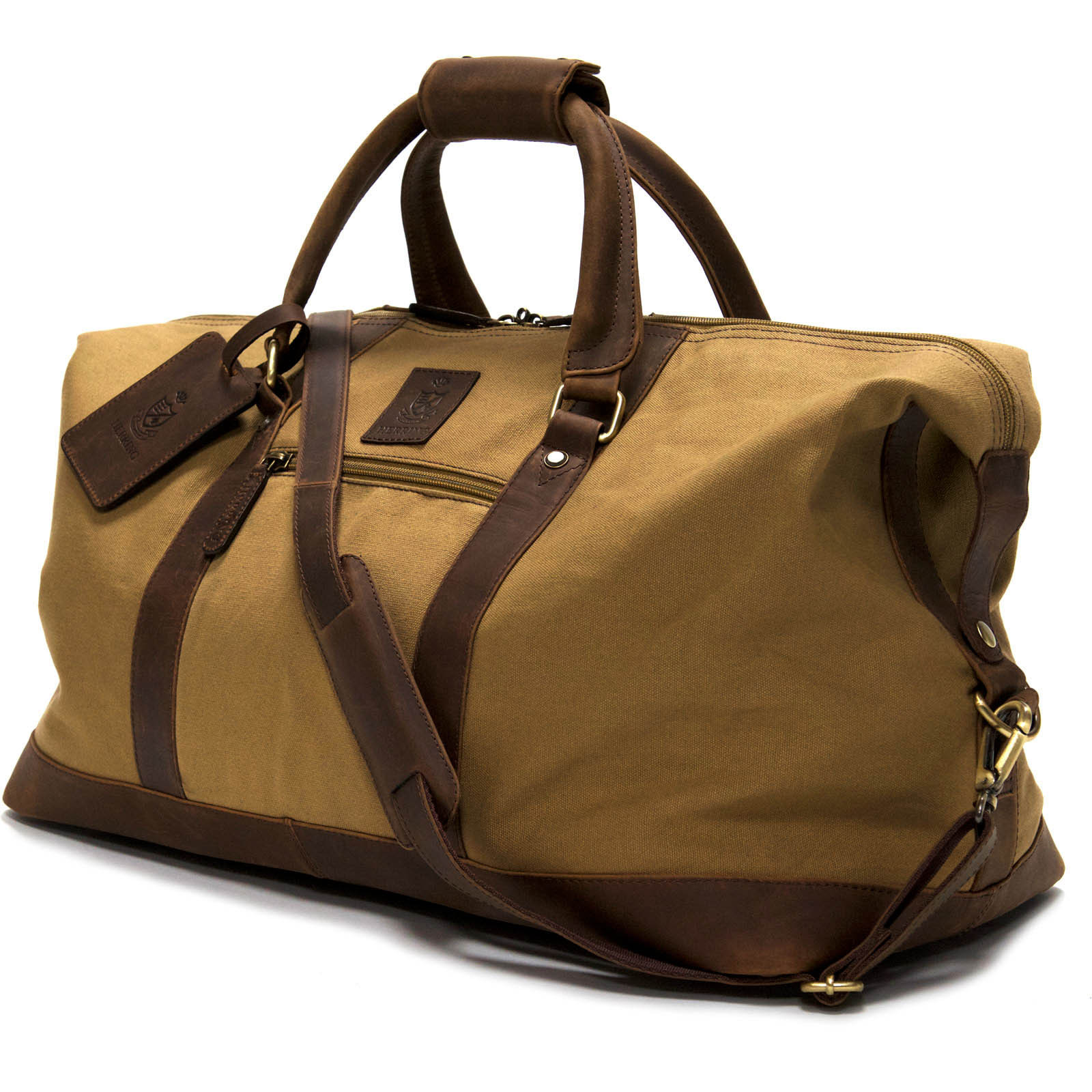 Herring shoes | Herring Luggage | Montgomery Holdall in Brown and Khaki ...