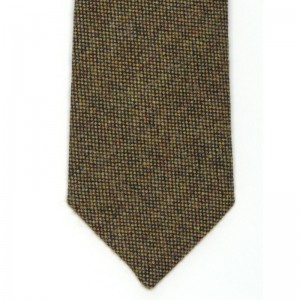 Coarse Weave Country Tie (7796 233) in Green Wool (2)