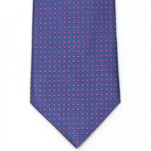 Small Woven Squares Tie (5003 607) in Purple Silk (5)