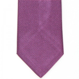 Small Woven Diamonds Tie (5003 606) in Pink Silk (1)