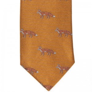 Fox Tie (7797 218) in Orange Silk (5)