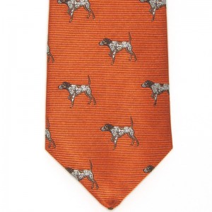 Gun Dog Tie (7797 222) in Orange Silk (4)