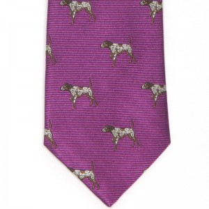 Gun Dog Tie (7797 222) in Purple Silk (3)