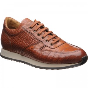 Herring shoes | Herring Casuals | Estoril trainers in Tan Croc at ...