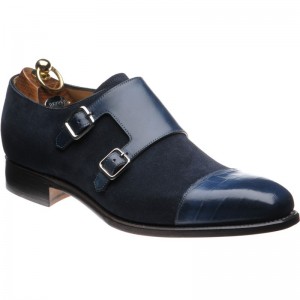 Herring Florence in Navy Croc and Suede