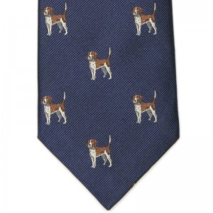 Foxhound Tie (7797 272) in Navy (1)