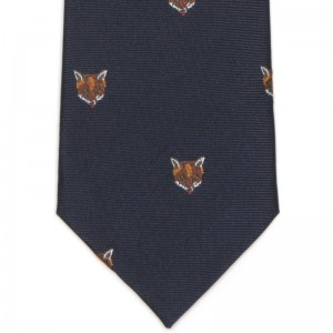 Fox Mask Tie (7797 266) in Navy (2)