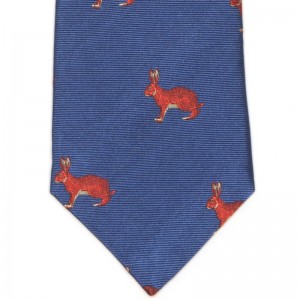Hare Tie (7797 252) in Blue (3)