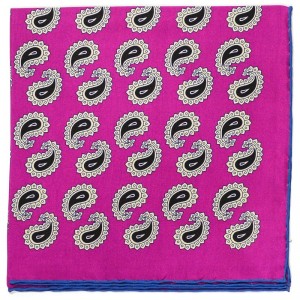 Paisley Pocket Square (701 430) in Pink (2)