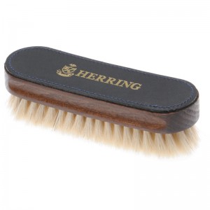 Luxury Leather Top Brush in Pale Bristle