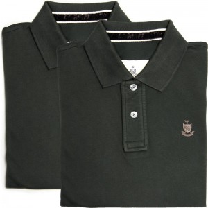 Herring Hurlingham Polo Shirt Double in Charcoal