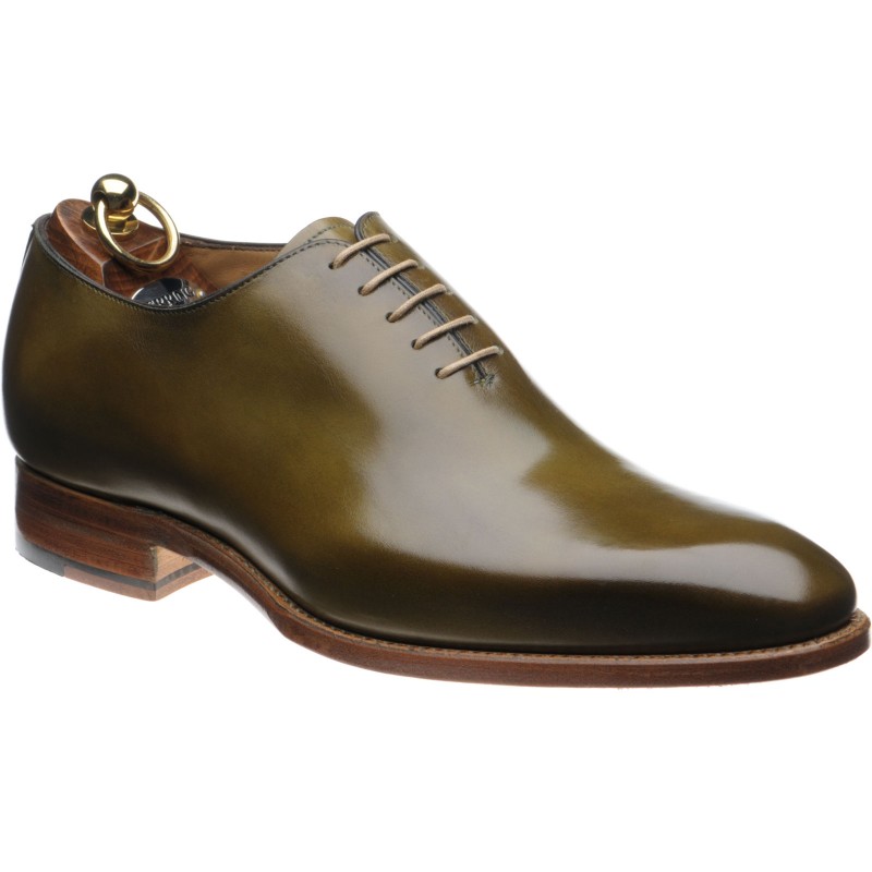 Herring shoes Herring Classic Chaucer Patina in Green Calf at