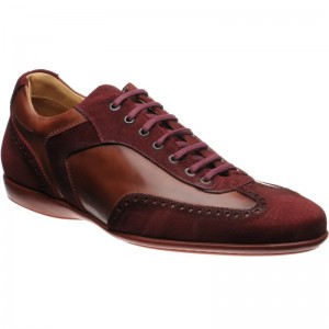 Silverstone II in Wine Calf and Suede