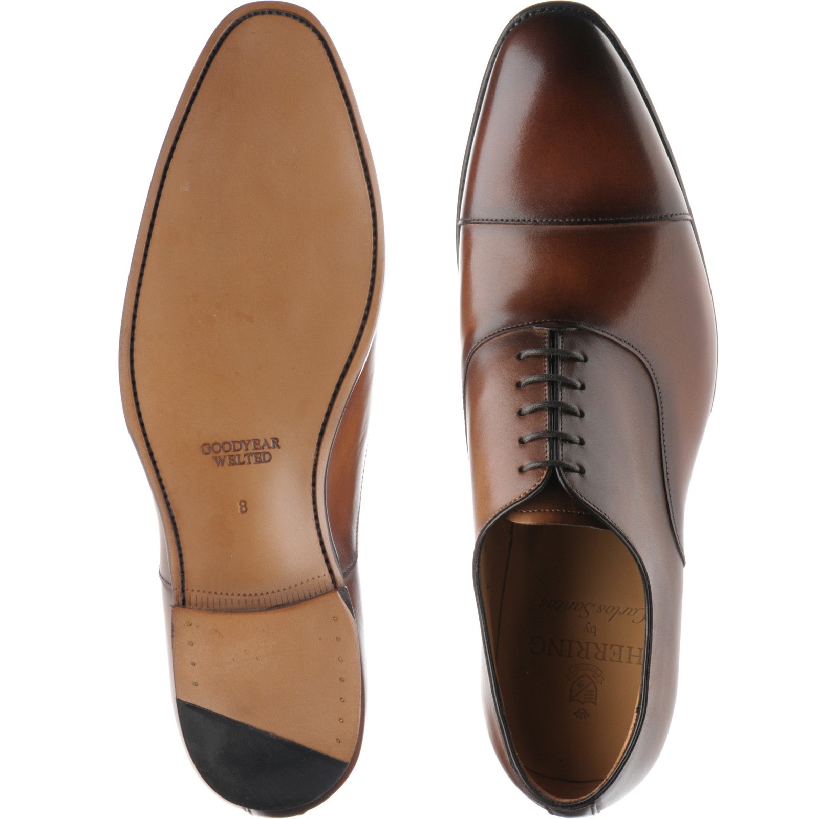Herring shoes | Herring Classic | Dickens Oxfords in Tabacco Calf at ...