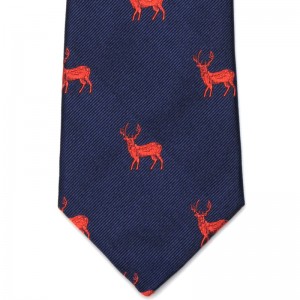 Stag Tie (7797 67) in Navy