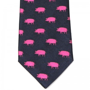 Herring Pig Tie (7797 382) in Navy