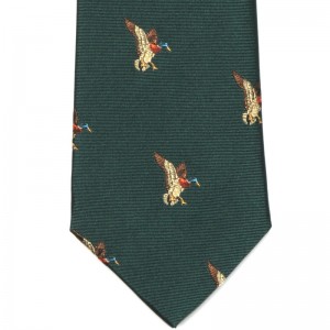 Landing Duck Tie (7797 169) in Green Silk
