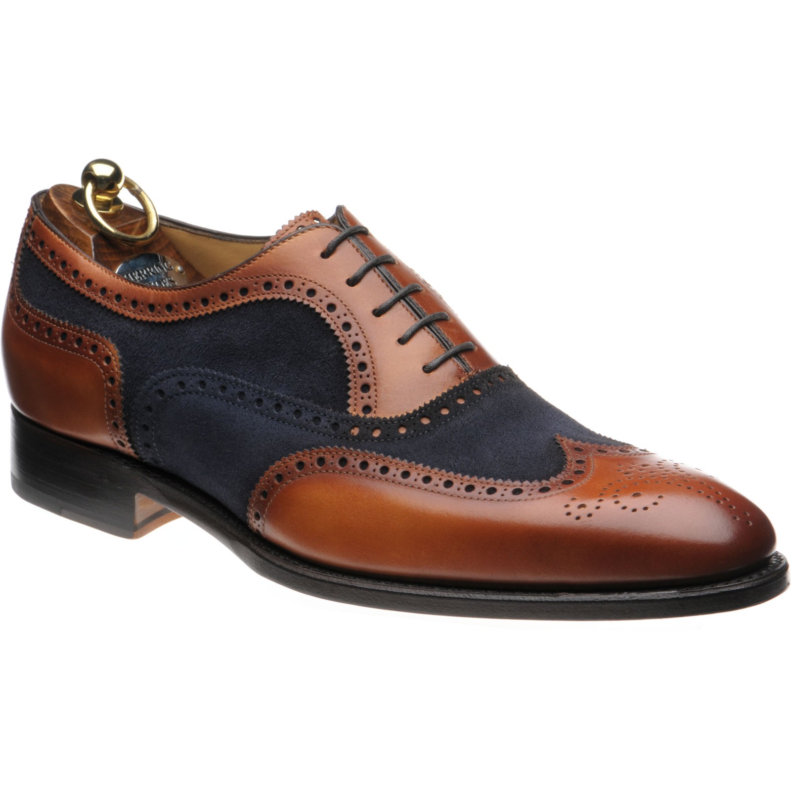 Herring shoes | Herring Classic | Farnham two-tone brogues in Chestnut ...