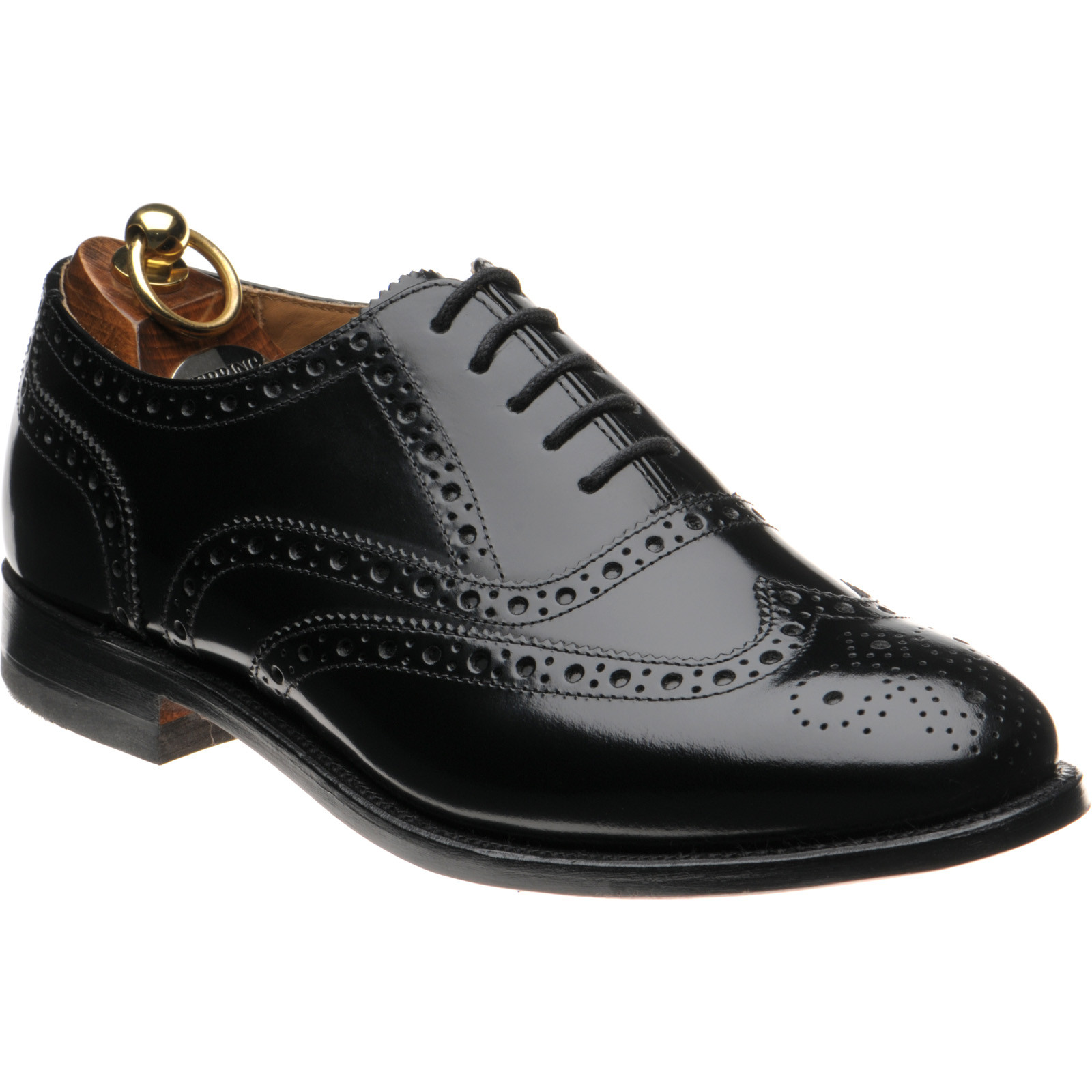Herring shoes Herring Executive Surrey II brogues in Black Polished