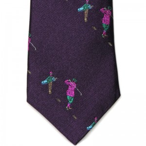 Golfer Tie (7797 323) in Purple (3)
