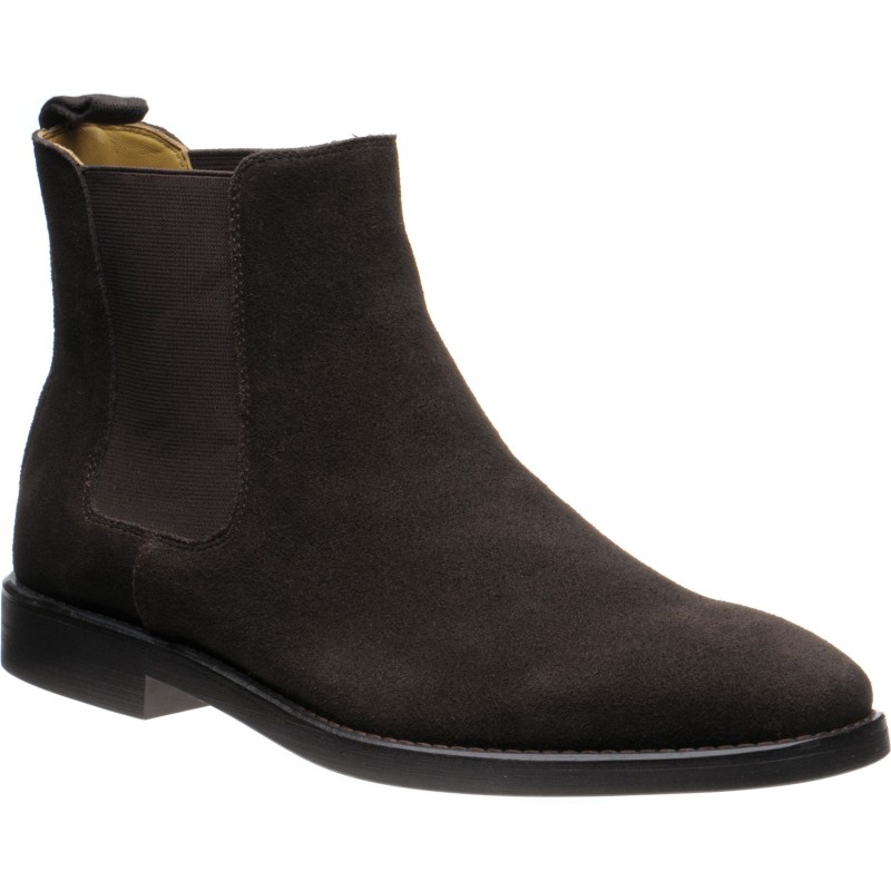 Herring shoes Herring Sale Macclesfield rubber-soled Chelsea boots in Brown Suede at Shoes