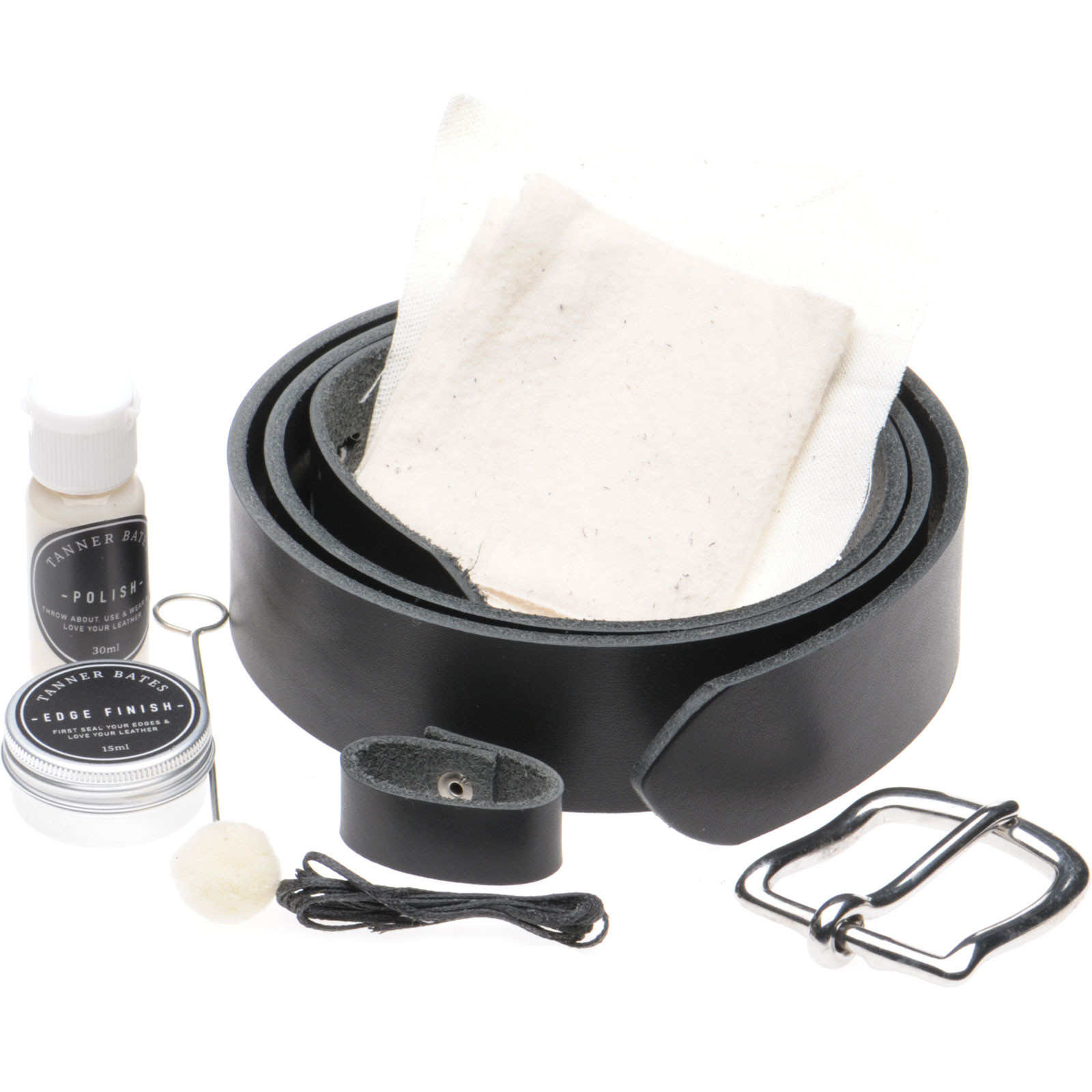 Herring shoes Herring Belts Make Your Own Belt Kit in Black Calf at