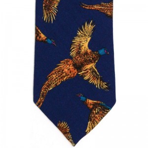 Pheasant Tie (7783 350) in Navy (1)