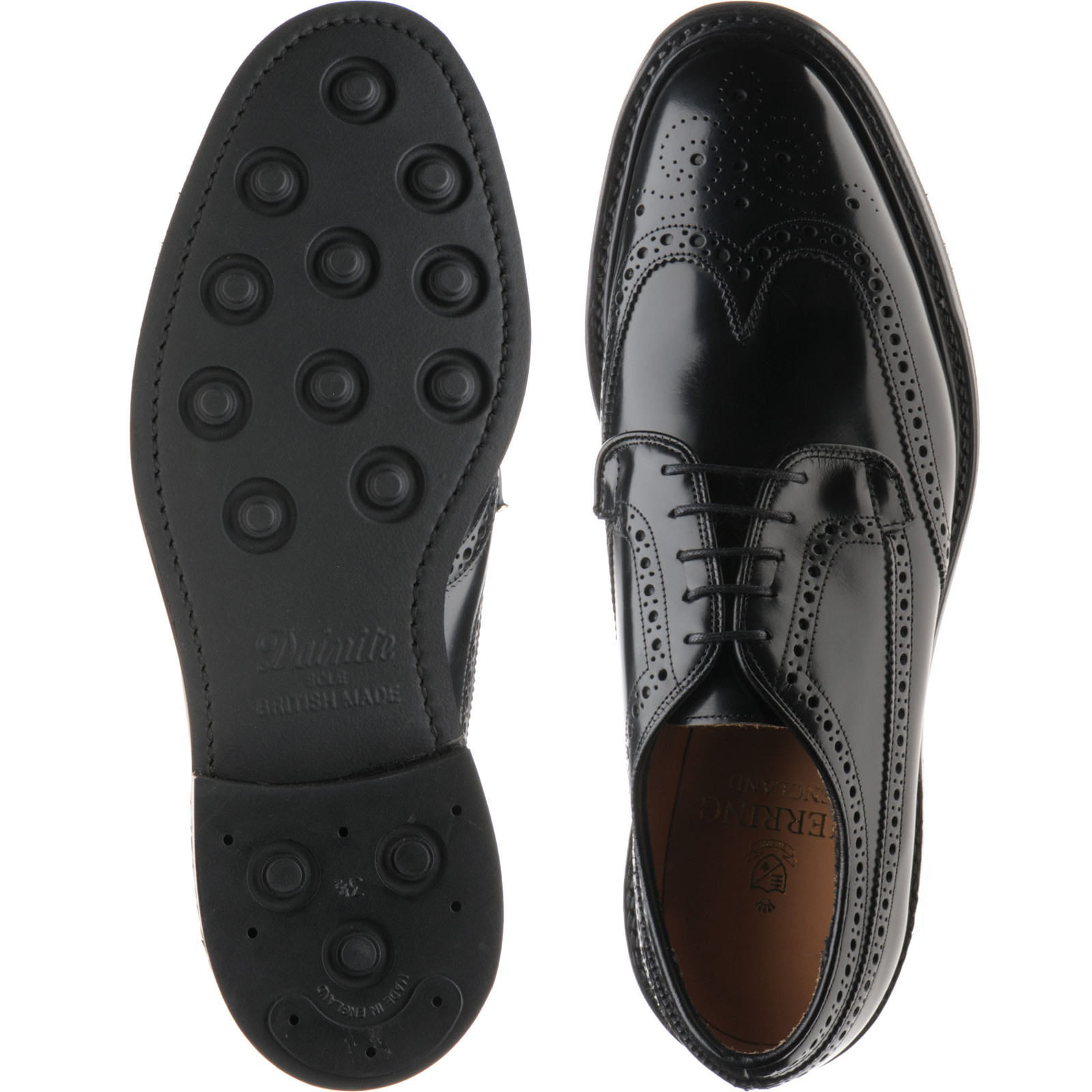 Herring shoes | Herring Premier | Canning II (Rubber) in Black Polished ...
