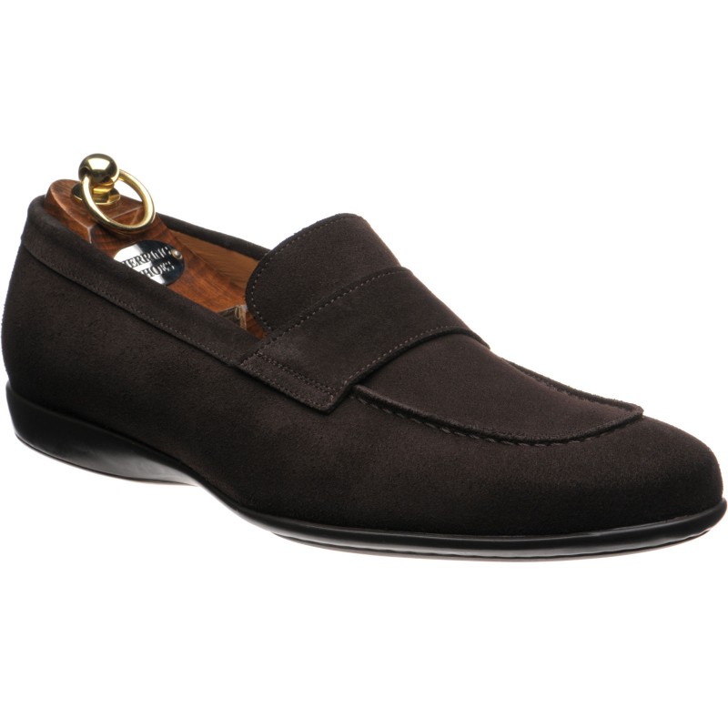 Herring shoes | Herring Sale | Enzo rubber-soled loafers in Brown Suede ...