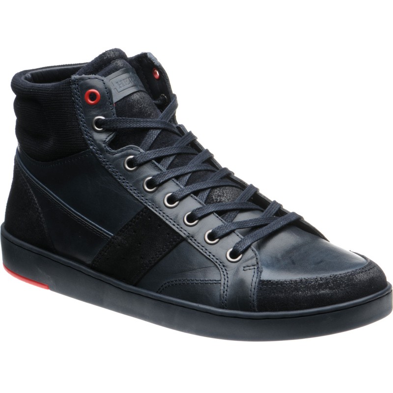 Herring shoes | Herring Sneakers | Boxer II in Navy Calf and Suede at ...